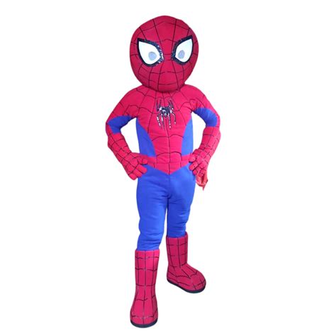 Spiderman mascot performer